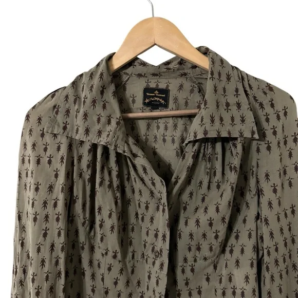 VIVIENNE WESTWOOD Anglomania Button Up Long Sleeve Blouse Top Shirt - Picture 5 of 9